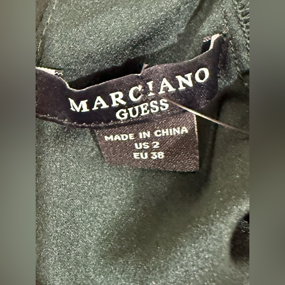Marciano Dark Green Long-Sleeve High-Neck Jumpsuit - Picture 3 of 8